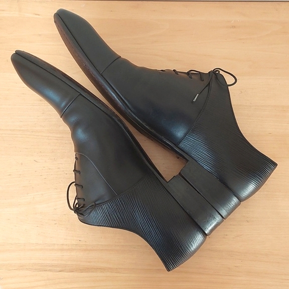 Louis vuitton black leather lace-up Oxford shoes - Picture 7 of 16